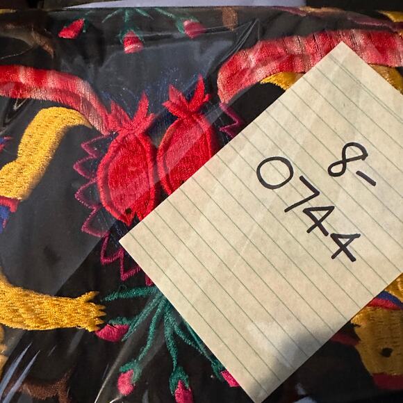 Casa Maya Tipicos Vest Size Large Guatemala Folk Art 100 Cotton Embroidered EUC - Picture 8 of 8